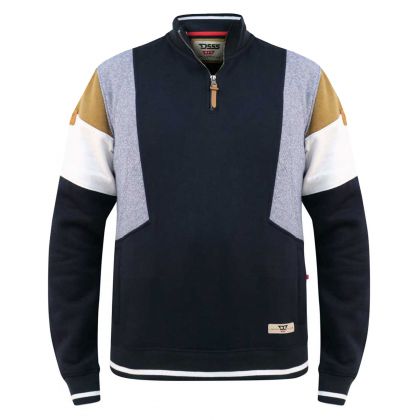 Sweatshirt zippé 4 couleurs en grande taille pour homme