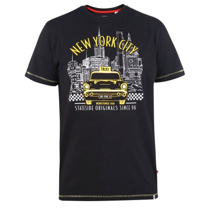 T shirt coton imprimé NY City  pour homme fort