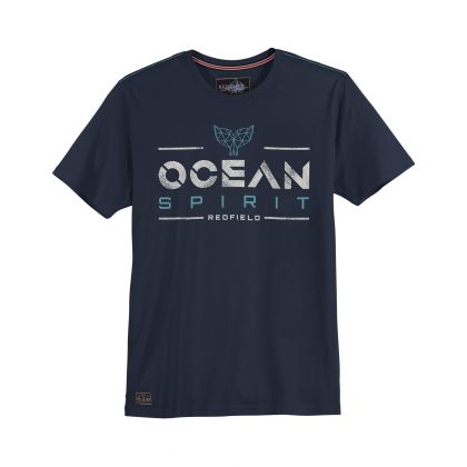T-shirt imprimé Océan Spirit grande taille pour homme - design marin inspiré du grand large en coton 100% - du 3XL au 10XL