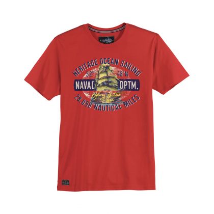 T-shirt imprimé Naval Département grande taille pour homme - Conquête navale en 100% coton du 3XL au 10XL