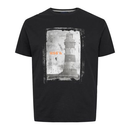T-shirt imprimé phare grande taille pour homme du 3XL au 8XL | Look marin et tendance