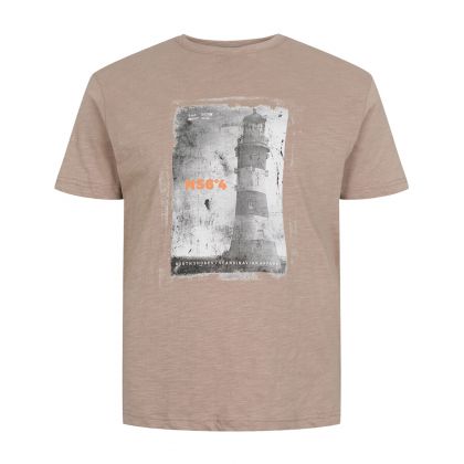T-shirt imprimé phare grande taille pour homme du 3XL au 8XL | Look marin et tendance