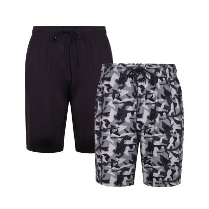 Pack 2 shorts d'intérieur grande taille homme KAM - Loungewear 3XL à 8XL