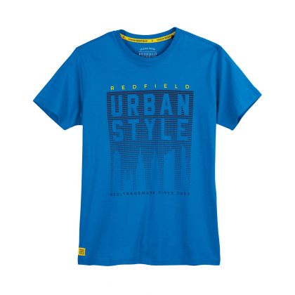T-shirt imprimé grande taille pour homme Urban Style REDFIELD | 100% coton à col rond | Du 3XL au 10XL