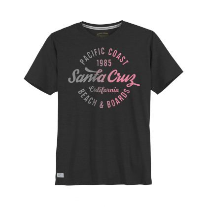 T Shirt impression Santa Cruz - Noir
