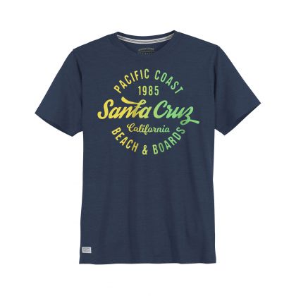 T Shirt impression Santa Cruz - Bleu nuit