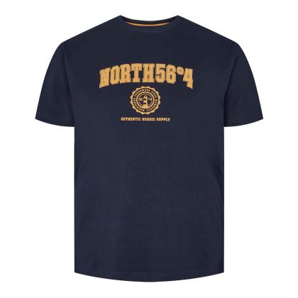 T-shirt Manches Courtes Imprimé North Grande Taille 3XL-8XL - Style Universitaire Élégant