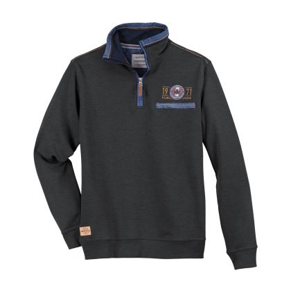 Sweatshirt Grande Taille Col Zippé avec Poche de Poitrine 3XL-8XL - Style et Confort REDFIELD