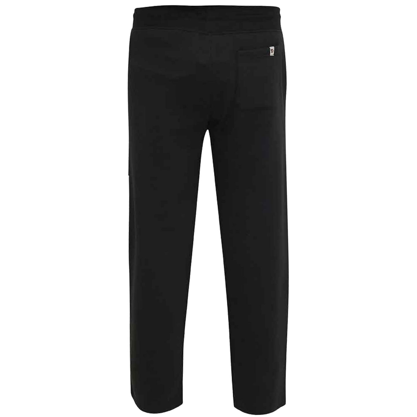 Pantalon de jogging avec ceinture élastique unie Noir Pantalon