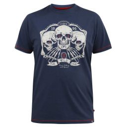 T-shirt imprimé Trio of Skulls col rond