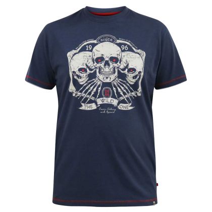 T-shirt "Trio of Skulls" Grande Taille - Disponible du 3XL au 6XL
