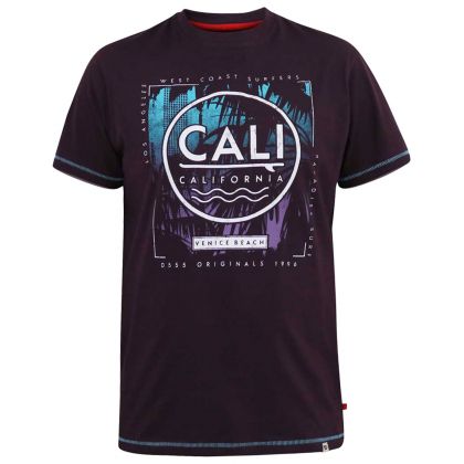 T-shirt imprimé California Grande Taille D555 - Tailles 3XL à 8XL