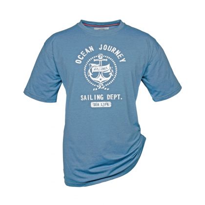 Magnifique T-shirt Imprimé Ocean Journey Grande Taille pour Homme Fort | Disponible du 3XL au 10XL | Marque BRIGG