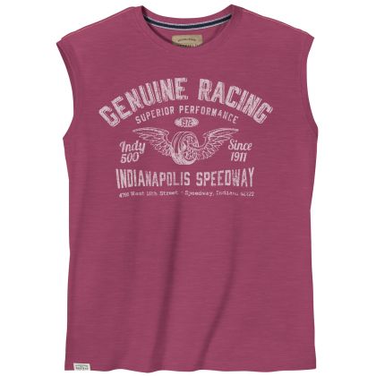 T-shirt sans Manches Imprimé "Genuine Racing" Grande Taille Homme Fort - 3XL à 10XL