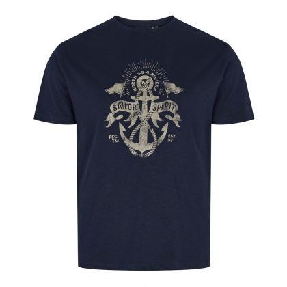 T-shirt Imprimé Ancre Sailor Spirit Grande Taille - NORTH56°4 (3XL-8XL)