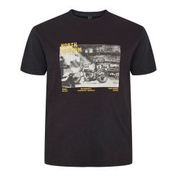 T-shirt imprimé moto vintage