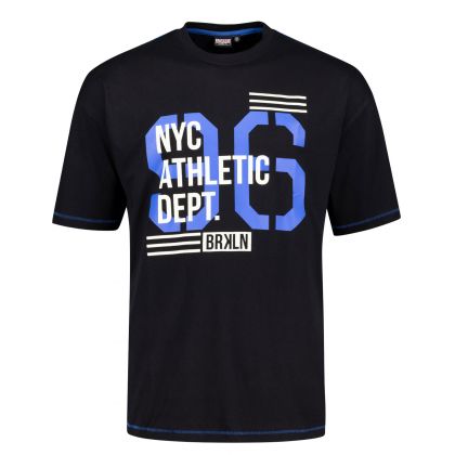 T-shirt manches courtes imprimé NYC Athletic Grande Taille Homme Fort | ADAMO | Du 3XL au 8XL