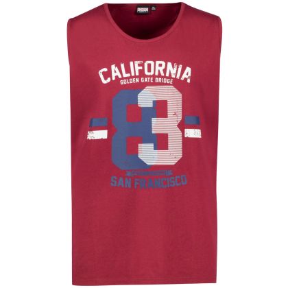 T-shirt sans manches imprimé California Grande Taille Homme Fort | ADAMO | Du 3XL au 8XL