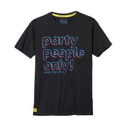 T-shirt imprimé "Party People Only!" grande taille | REDFIELD | Du 3XL au 8XL