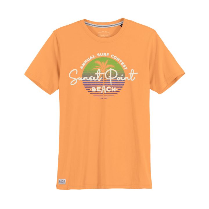 T-shirt imprimé Sunset point beach