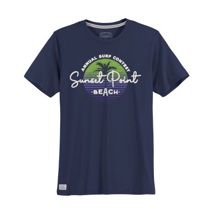 T-shirt imprimé Sunset Point Beach grande taille | REDFIELD | Du 3XL au 8XL