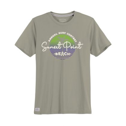T-shirt imprimé Sunset Point Beach grande taille | REDFIELD | Du 3XL au 8XL