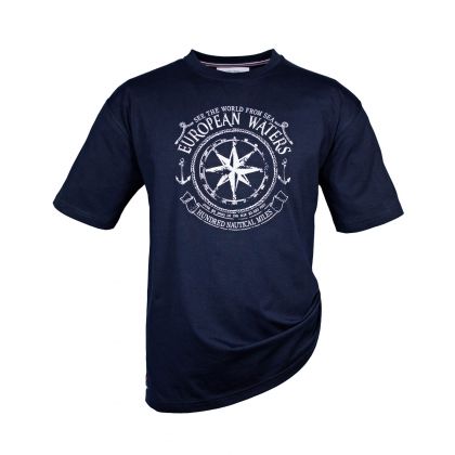 T-shirt imprimé "Europeans waters" grande taille - Disponible du 3XL au 10XL