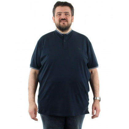 Polo grande taille homme Kitaro col châle - Hommefort