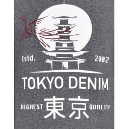 T Shirt manches longues "Tokyo" chiné