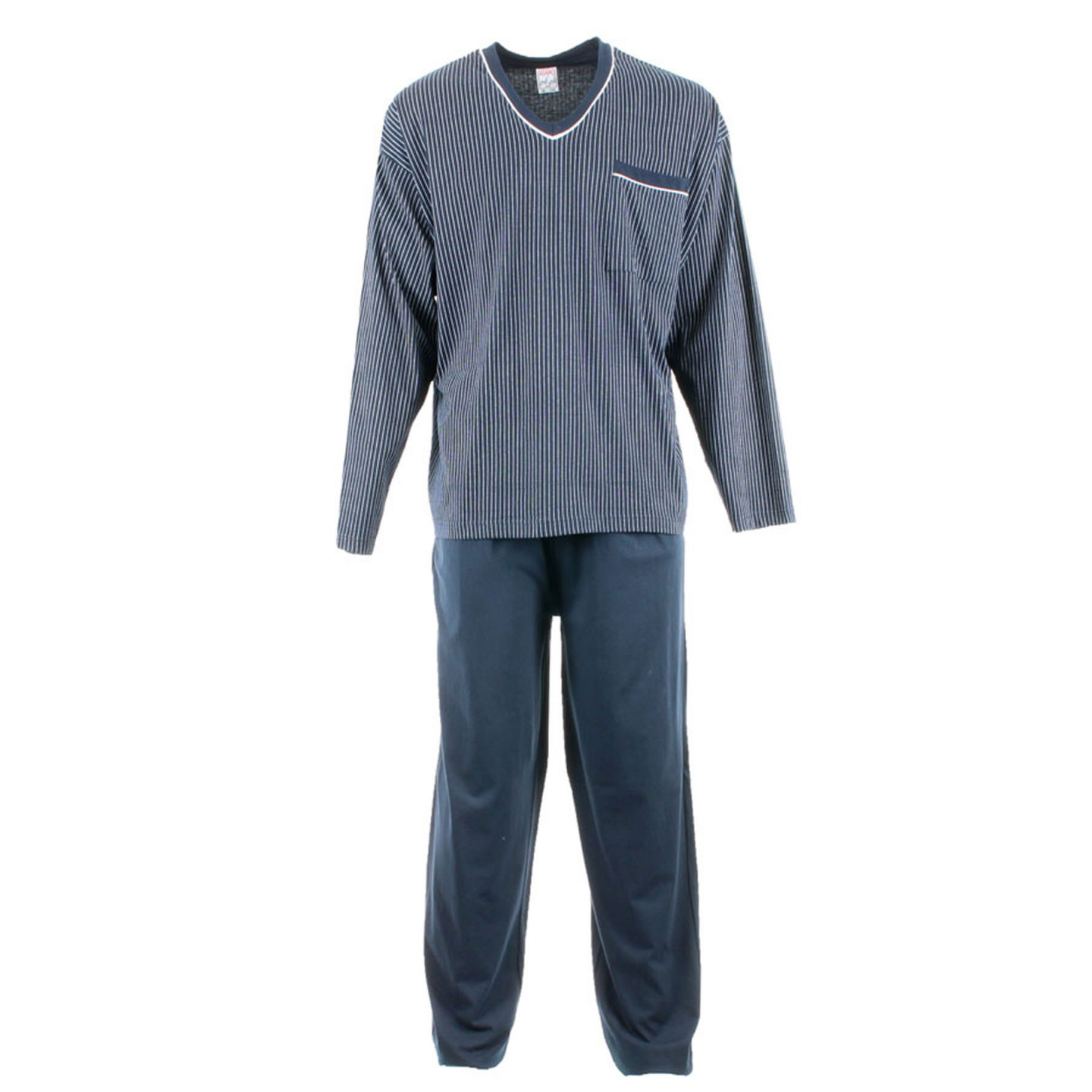 pyjama-marine-grande-taille-homme-adamo-nouveauté-hiver-pas-cher-coton