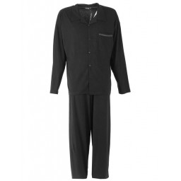 Pyjama boutonné long col V avec poche 9/10XL