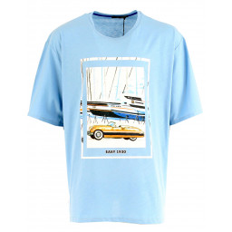 T shirt voiture et bateaux