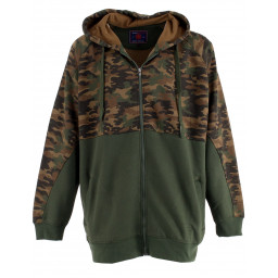 Sweatshirt camouflage à capuche