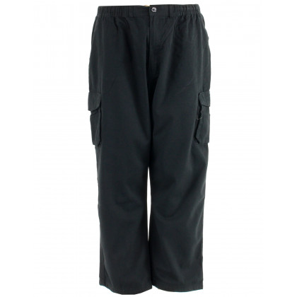 Pantalon cargo coton avec ceinture élastique pour hommes forts
