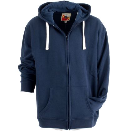 Sweatshirt zippé à capuche uni et confortable du 3 au 8XL US