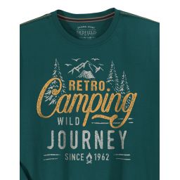 T shirt manches longues Retro Camping 