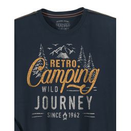 T shirt manches longues Retro Camping 