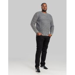 Pull col rond grosse maille